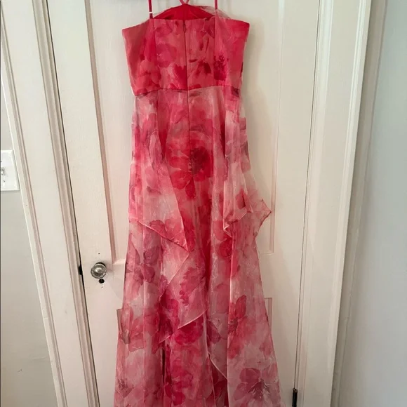 Eliza J Floral A-Line Chiffon Gown - Picture 6 of 7